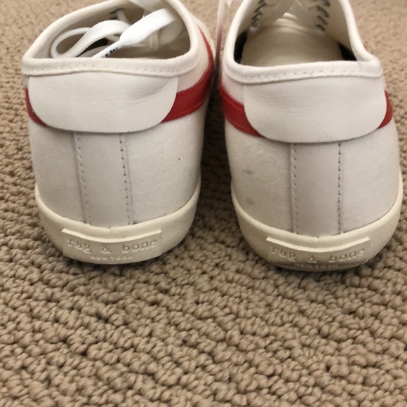 Rag & Bone Court Low Leather & Canvas Sneaker 39.5 - Picture 6 of 8